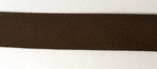 Bottom Hem tape for mens trousers polyester warm dark beige roll 25m - colour 565 of Amann Mettler Seralon