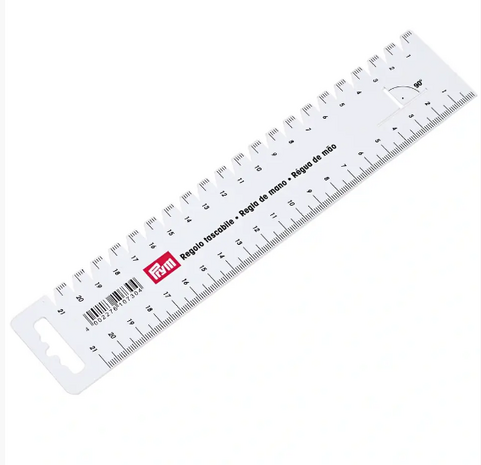 Hand gauge by PRYM 21cm long - the zero is on the edge of the gauge