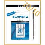 BLACK SUPER FINE - nm 70/10 Sewingmachine needles - pack 5 needles by Schmetz