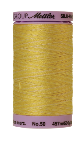 Katoenen naaigaren: Silk Finish Cotton multicolour dikte 50 457m klosje kleur 9859 - Amann Group Mettler