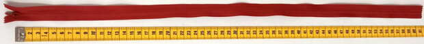 Terracotta brown invisible zip 60 cm long