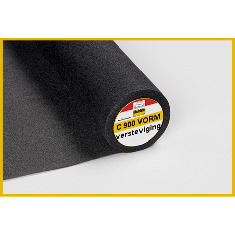 C900 BLACK waistband interlining vilene 90 cm wide ROLL 20M