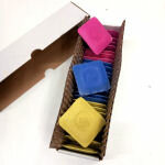 Kleermakerskrijt assorti kleuren doos 25 stuks - bevat blauw, geel en rood kleermakerskrijt