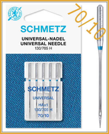 Sewing machine needles universal Schmetz pack 5 needles - NM 70/10