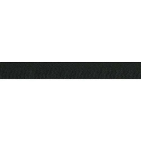 Bottom Hem tape for mens trousers 15mm polyester black roll 25m