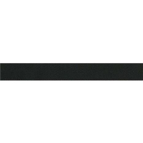 Bottom Hem tape for mens trousers 15mm polyester black roll 25m