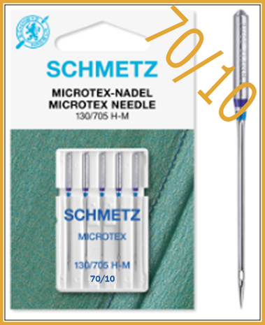 Microtex 70/11 machine needles by Schmetz