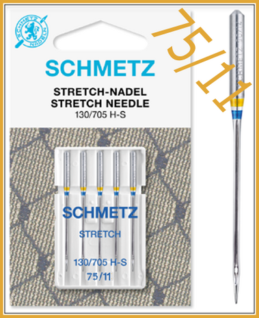 Stretch 75/11 sewing machine needles