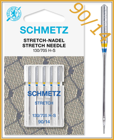 Stretch 90/14 sewing machine needles