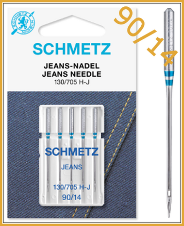 Jeans 90/14 sewing machine needles