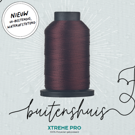 BORDEAUX ROOD Xtreme Pro Naaigaren - UV bestendig en PFC-vrij water afstotend - hét garen voor extreme omstandighede