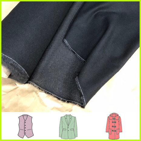 Natuurlijk plakdoek "Polyquick" zwart 90 cm breed - gemaakt van viscose met katoen