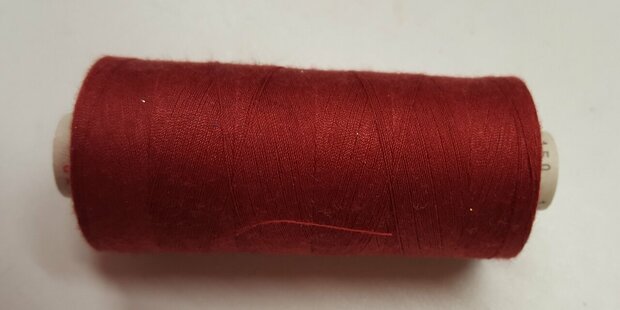 Alterfil S sewing thread and overlocking thread - with Anti-wrinkle coating for smooth seams - spool 1000m - LIGHT BORDEAUX RED