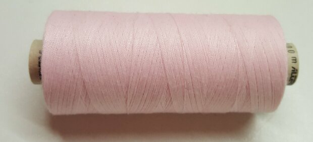 Alterfil S sewing thread and overlocking thread - with Anti-wrinkle coating for smooth seams - spool 1000m - LIGHT PINK colour