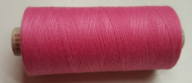 Alterfil S sewing thread and overlocking thread - with Anti-wrinkle coating for smooth seams - spool 1000m - BRIGHT PINK colour