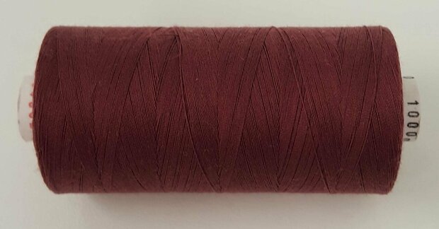 Alterfil S sewing thread and overlocking thread - with Anti-wrinkle coating for smooth seams - spool 1000m - WINE RED colour 00