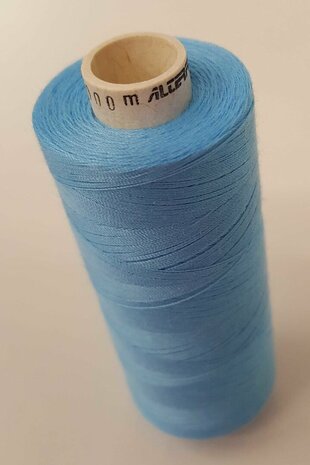Alterfil S sewing thread and overlocking thread - with Anti-wrinkle coating for smooth seams - spool 1000m - TURQUOISE BLUE col
