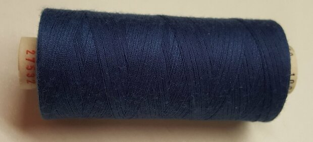 Alterfil S sewing thread and overlocking thread - with Anti-wrinkle coating for smooth seams - spool 1000m - DARK BLUE colour 2