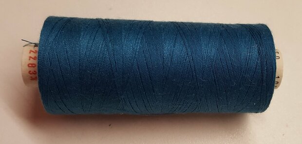 Alterfil S sewing thread and overlocking thread - with Anti-wrinkle coating for smooth seams - spool 1000m - PETROL colour 2283