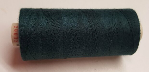 Alterfil S sewing thread and overlocking thread - with Anti-wrinkle coating for smooth seams - spool 1000m - PETROL GREEN colou