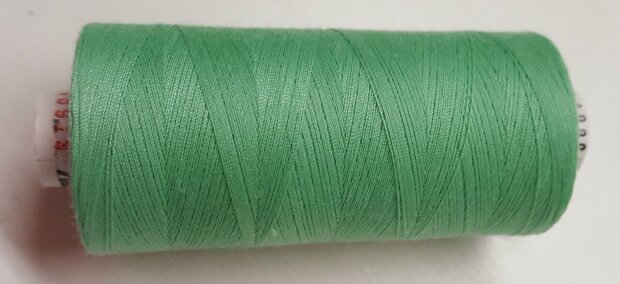 Alterfil S sewing thread and overlocking thread - with Anti-wrinkle coating for smooth seams - spool 1000m - LIGHT GREEN colour