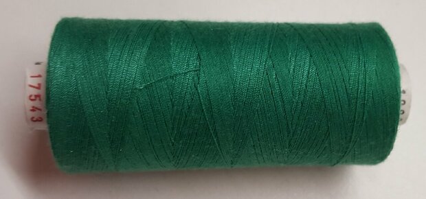 Alterfil S sewing thread and overlocking thread - with Anti-wrinkle coating for smooth seams - spool 1000m - EMERALD GREEN colo