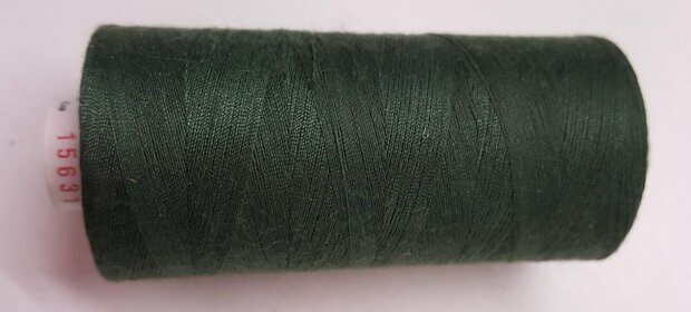 Alterfil S sewing thread and overlocking thread - with Anti-wrinkle coating for smooth seams - spool 1000m - SAGE / ARMY GREEN