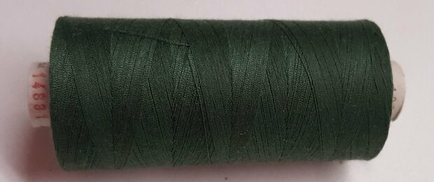 Alterfil S sewing thread and overlocking thread - with Anti-wrinkle coating for smooth seams - spool 1000m - DARK GREEN colour 