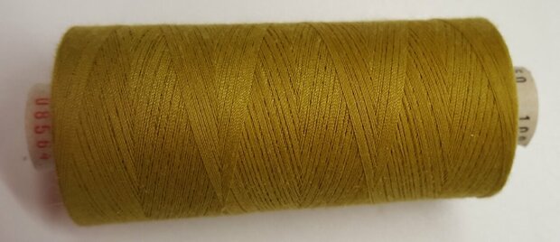 Alterfil S sewing thread and overlocking thread - with Anti-wrinkle coating for smooth seams - spool 1000m - MUSTARD colour 085