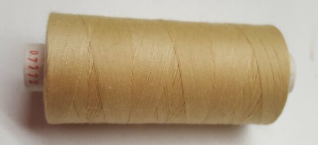 Alterfil S sewing thread and overlocking thread - with Anti-wrinkle coating for smooth seams - spool 1000m - SANDY BEIGE colour
