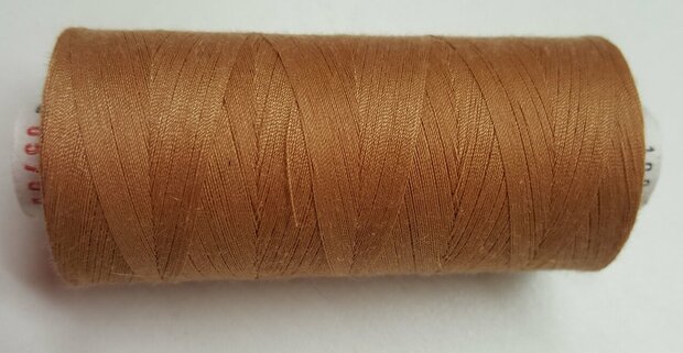 Alterfil S sewing thread and overlocking thread - with Anti-wrinkle coating for smooth seams - spool 1000m - COCOA BROWN colour