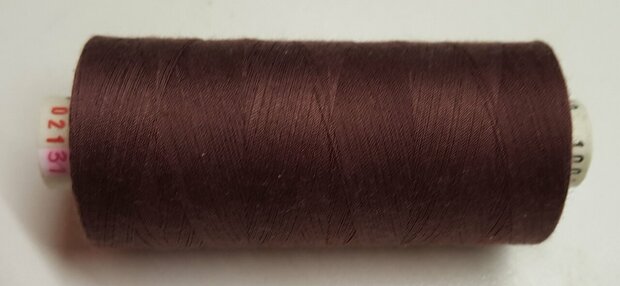 Alterfil S sewing thread and overlocking thread - with Anti-wrinkle coating for smooth seams - spool 1000m - CHESTNUT BROWN col