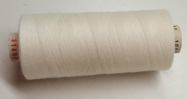 Alterfil S sewing thread and overlocking thread - with Anti-wrinkle coating for smooth seams - spool 1000m - OFFWHITE colour 31