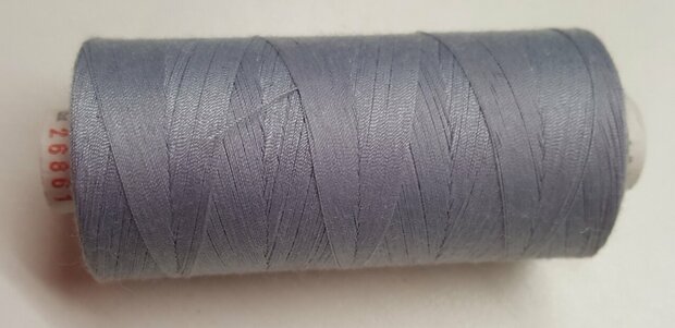 Alterfil S sewing thread and overlocking thread - with Anti-wrinkle coating for smooth seams - spool 1000m - COOL GREY colour 2