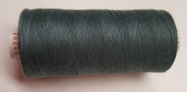 Alterfil S sewing thread and overlocking thread - with Anti-wrinkle coating for smooth seams - spool 1000m - GREENISH GREY colo