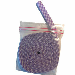 Cotton bias binding pattern diamond lilac-white 12mm roll 10m