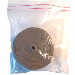 Cotton bias binding dried seagrass-taupe 30mm roll10m