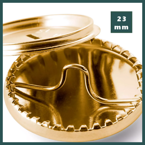 Stofknoop 23 mm goud