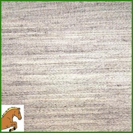 Soepele naaibare paardenhaardoek plastron beige 80 cm breed - kleermakerskwaliteit om mee te pikeren - finish 3-eko