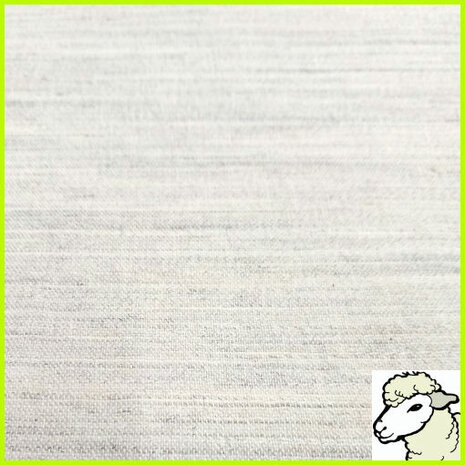 Soepele naaibare wolhaardoek naturel 80 cm breed
