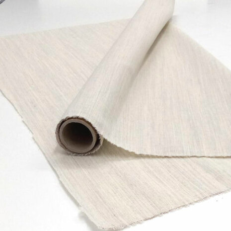 Soepele naaibare wolhaardoek naturel 80 cm breed