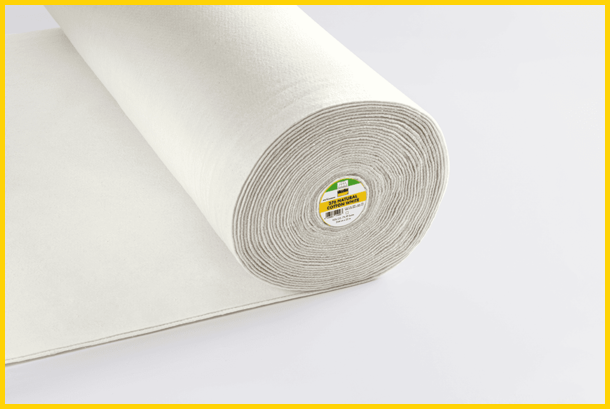 Natural Cotton white volume interlining 276 by vilene 244cm wide roll 27m