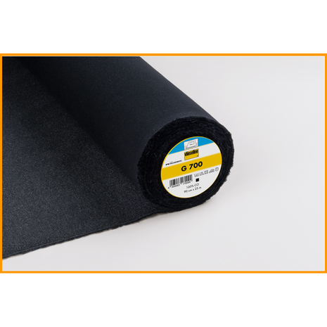 Vlieseline G700 plakkatoen zwart