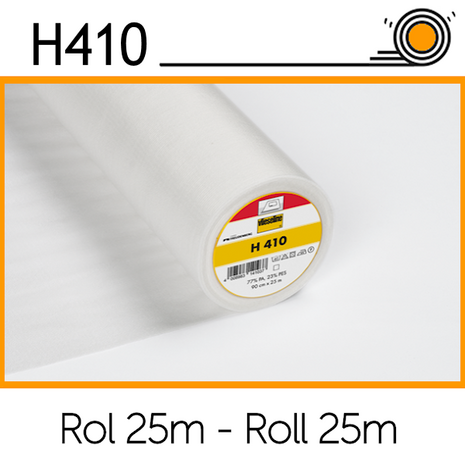 Vlieseline H410 wit rol 25m