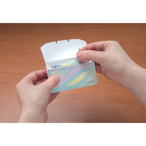 Fine glass headed pins marble look  - 0,5 x 36mm - distinctive marble heads - thinner than regular pins - CLOVER