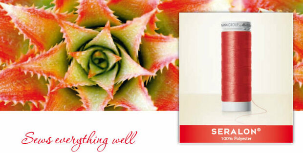 Seralon 200m Green universal sewingthread (on colourchart row 11)