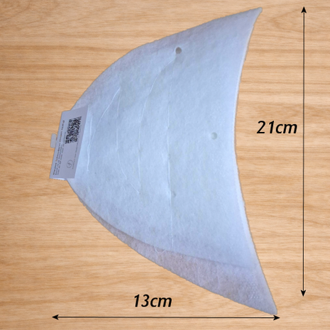 Schoudervullingen 13 cm schouder en 21 cm armsgat &mdash; Shoulder pads 13 cm shoulder 21 armhole