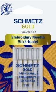 Embroidery titanium GOLD naald van Schmetz