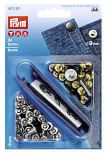 Siernieten van PRYM, mooie studs voor jeans