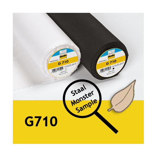 G710 plakbatist staal / monster / proefstukje - ong. 10 x 10 cm voor plakproef - wit of zwart